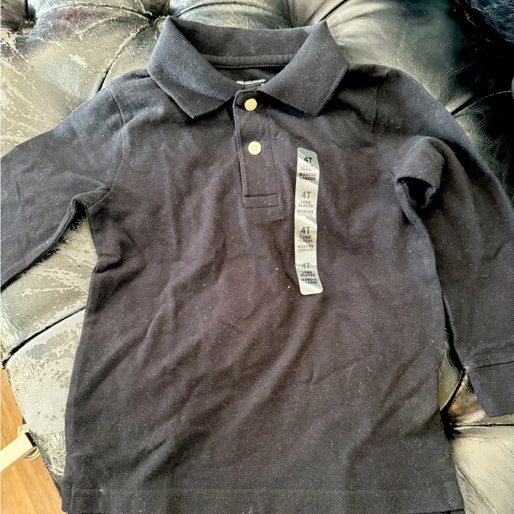 New Guess Kids Blue Size 5T Half Shirt and Size 4T Full Sleeve Shirt, Only 19.99